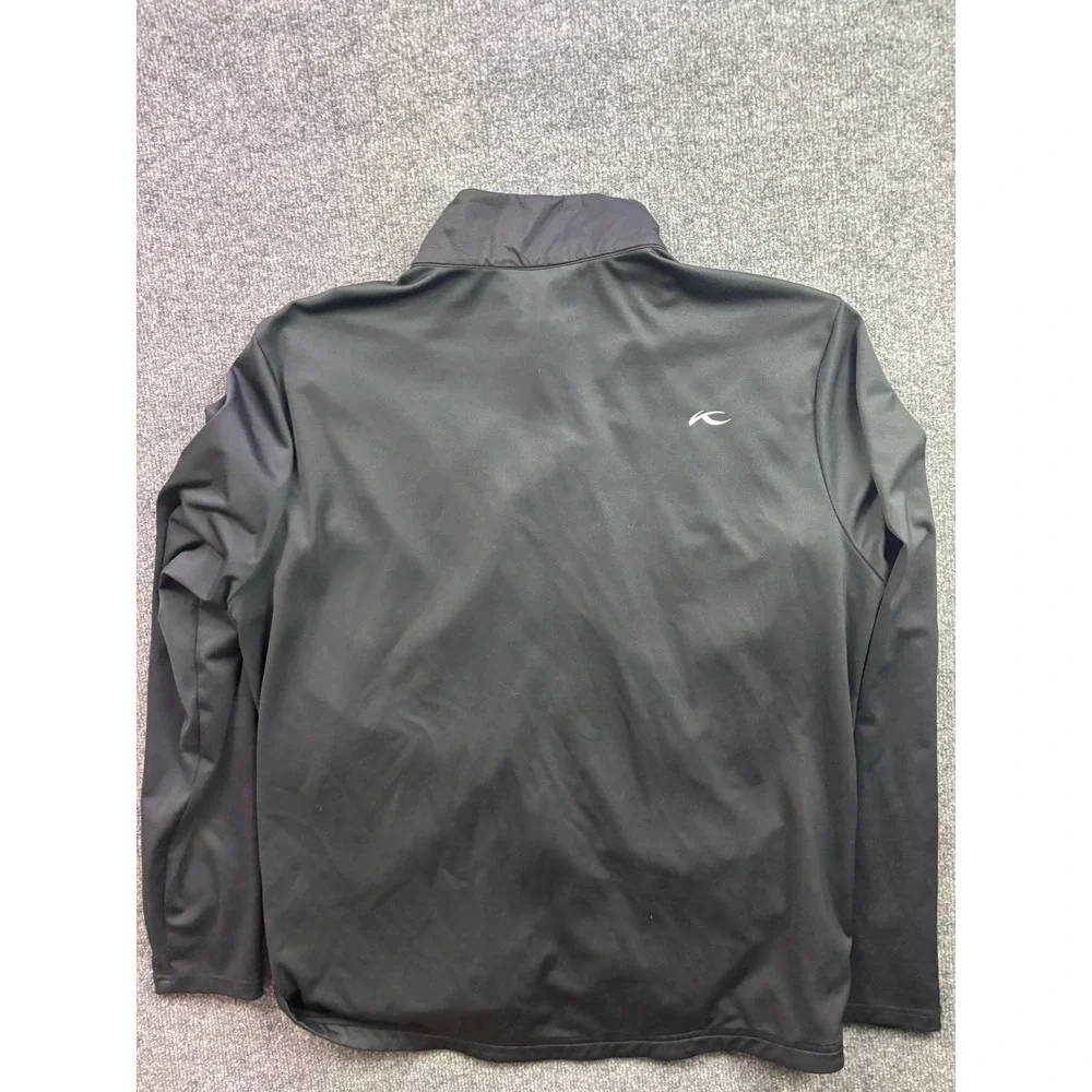 KJUS Retention Jacket Mens 54/XL Black Quilted Hybrid Full Zip Golf MG15-908